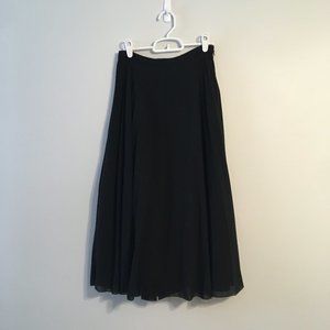 ASOS Tall Black Pleated Midi Skirt
